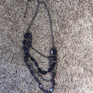 Navy Beaded Necklace